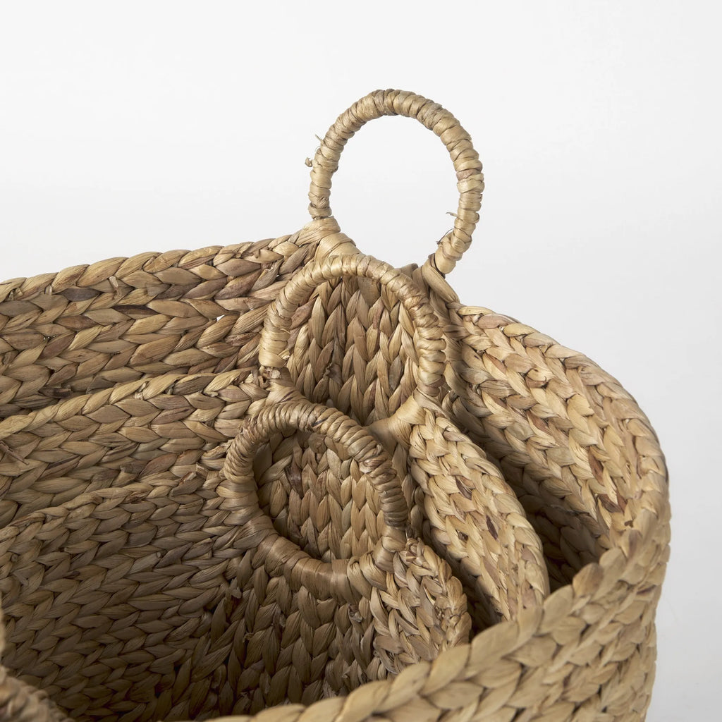 Hand-woven Water Hyacinth Basket Set