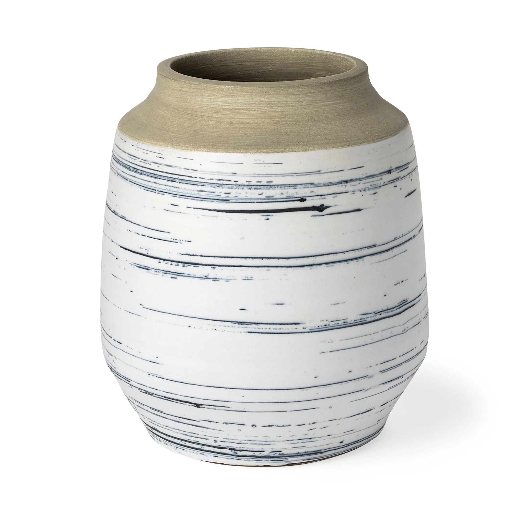 Blue & Sand Coastal Vase