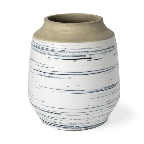 Blue & Sand Coastal Vase
