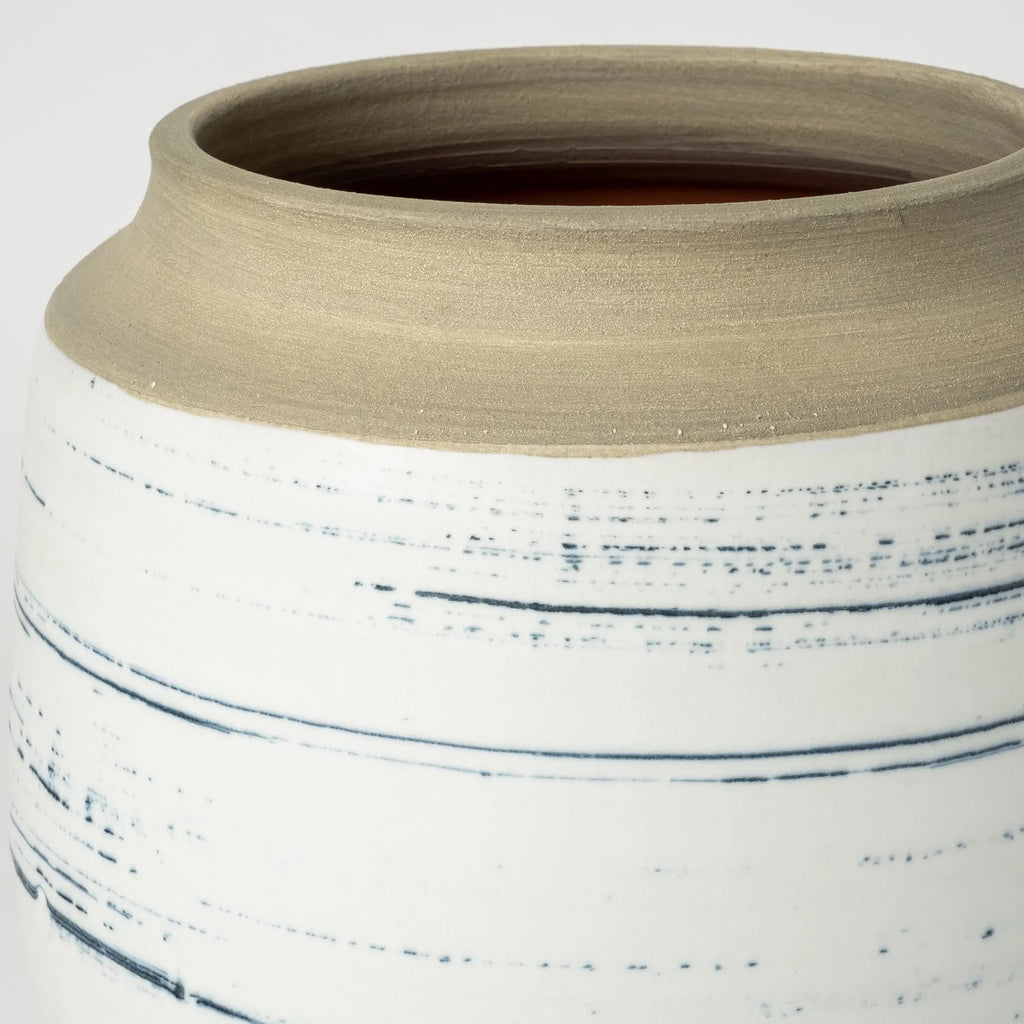 Blue & Sand Coastal Vase
