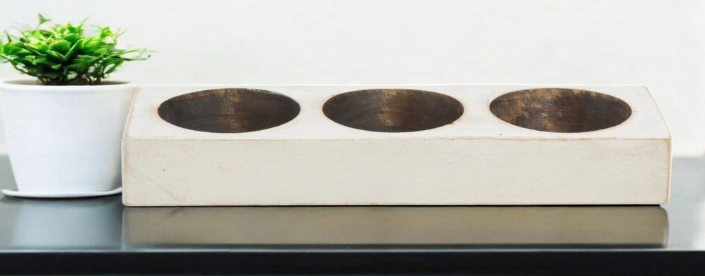 Vintage Cheese Mold | White