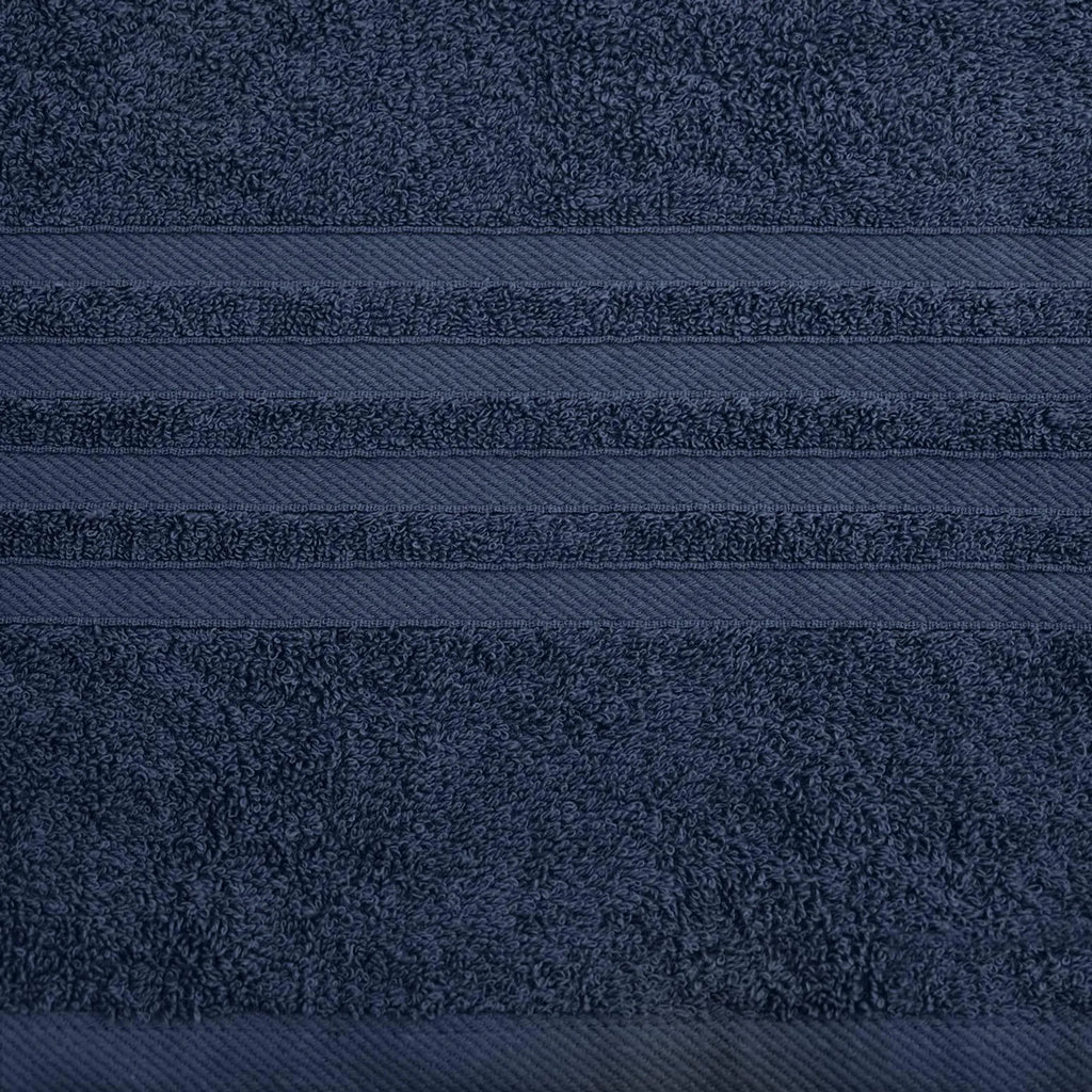 The Wauwinet Luxury 12-Piece Bath Set – Premium Long-Staple Cotton, Navy Blue