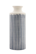 The Stonington Ribbed Cream & Grey Ceramic Vessel