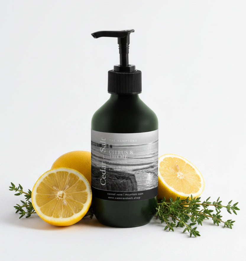 Cedar + Salt | Citrus & Thyme Body Lotion