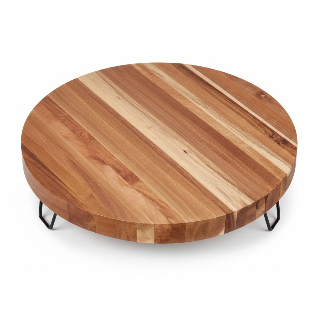 Deep Grained Charcuterie Board & Knife Set