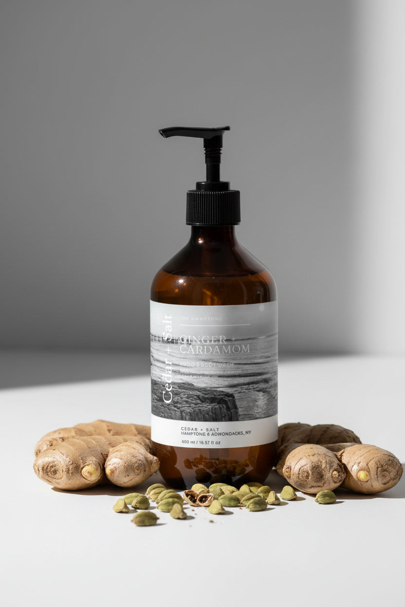 Cedar + Salt | Ginger & Cardamom |  Hand & Body Wash