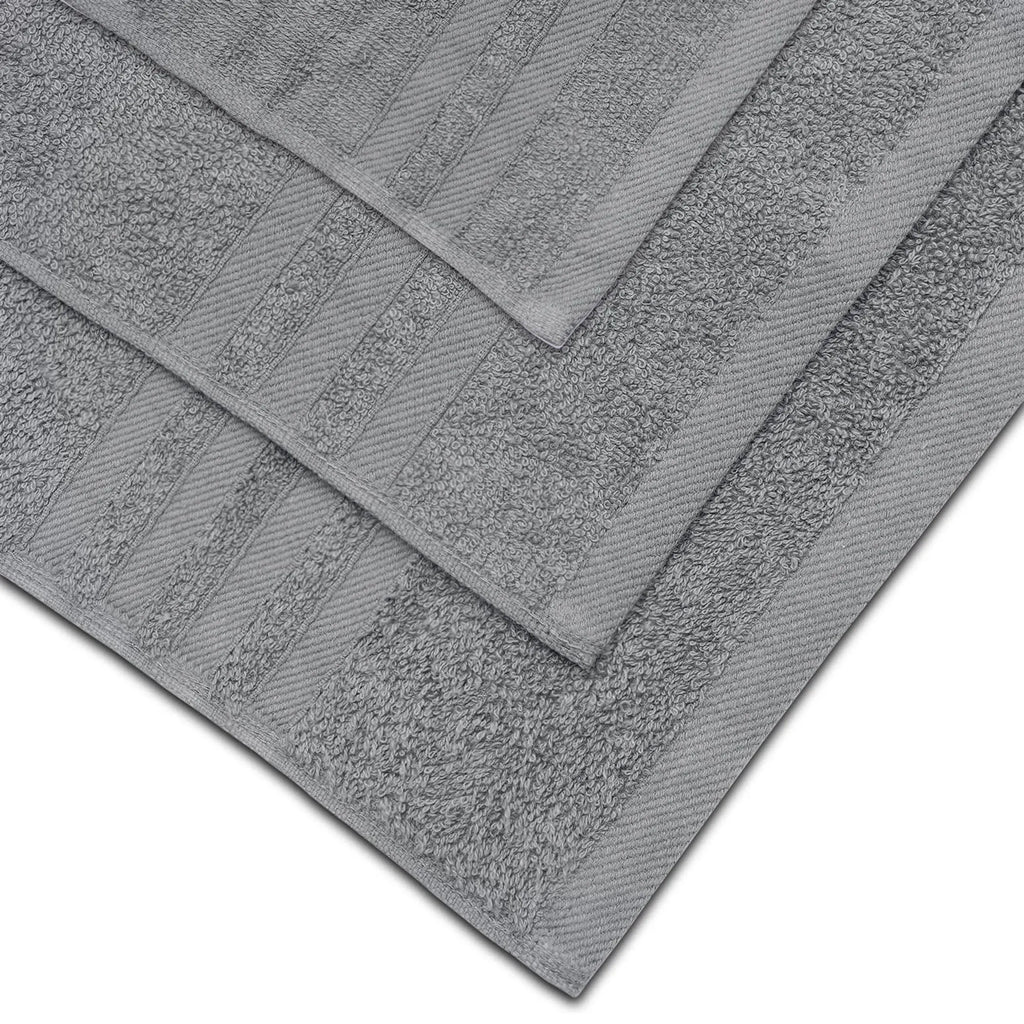 The Wauwinet Luxury 12-Piece Bath Set – Premium Long-Staple Cotton, Soft Grey