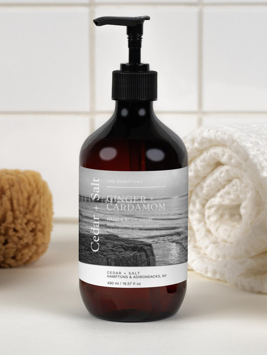 Cedar + Salt | Ginger & Cardamom |  Hand & Body Wash